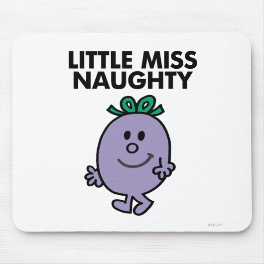 Miss Naughty | Zwarte briefing Muismat (Voorkant)