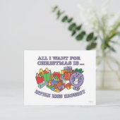 Miss Naughty's kerstfeest Feestdagenkaart (Staand voorkant)