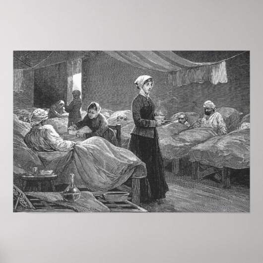 Miss Nightingale in het Barrack Hospital Poster (Voorkant)