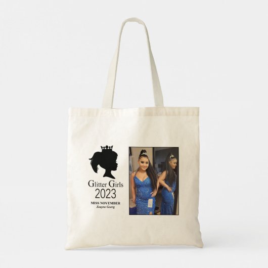 Miss November 2023 Canvas tas (Achterkant)