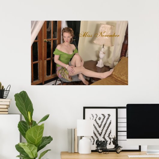 Miss November-Poster Poster (Thuiskantoor)