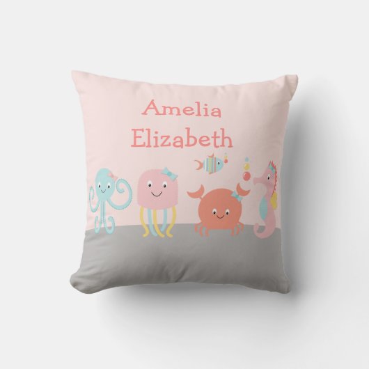Miss Ocean Girly Zee Life Keepomwille Pillow Kussen (Voorkant)