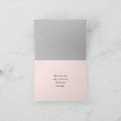 Miss Ocean Girly Zee Life Pink Bedankkaart (Binnen)