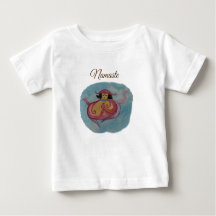 Miss Octopodia meditatie, op maat gemaakt Baby T-s