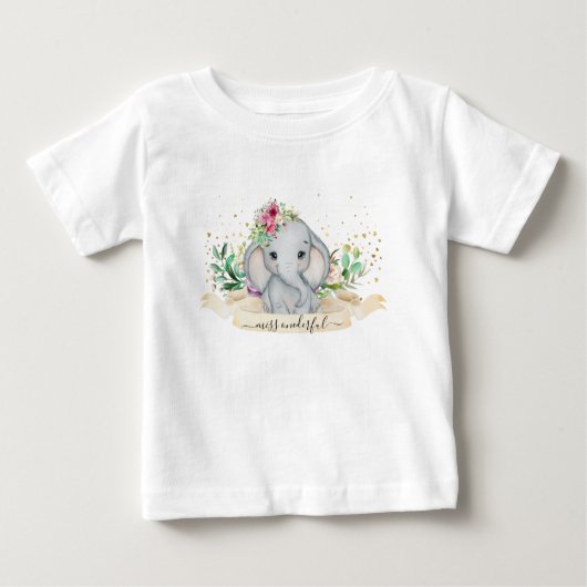 Miss Ojetful Baby Elephant Illustration (Voorkant)