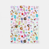 Miss Oji's vlootsdeken in het wit Fleece Deken (Voorkant)