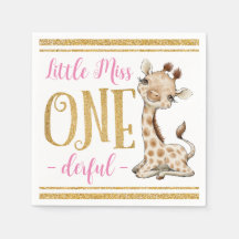 Miss One Derful Cute Giraffe 1e verjaardag