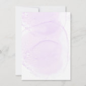 Miss One-derful Paars 1e verjaardag Kaart (Achterkant)