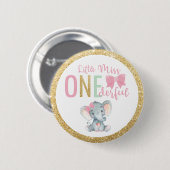 Miss ONEderful 1st Birthday Guest of Honor Ronde Button 5,7 Cm (Voorkant /achterkant)