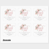 Miss Onederful 1st Verjaardag goodie tas dank u Vierkante Sticker (Vel)