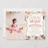 Miss ONEderful Birthday Party Invitation Kaart (Voorkant)