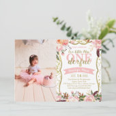 Miss ONEderful Birthday Party Invitation Kaart (Staand voorkant)