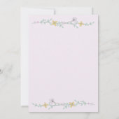 Miss Onederful Cute Fairy Garden Girl 1ste verjaar Kaart (Achterkant)