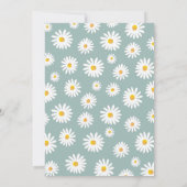 Miss Onederful Daisy Dusty Blue Birthday Kaart (Achterkant)