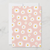 Miss Onederful Daisy Pink eerste verjaardag Kaart (Achterkant)