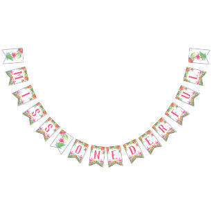 Miss ONEderful eerste verjaardag banner