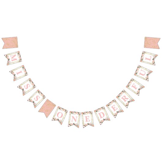 Miss ONEderful eerste verjaardag banner (Alle)