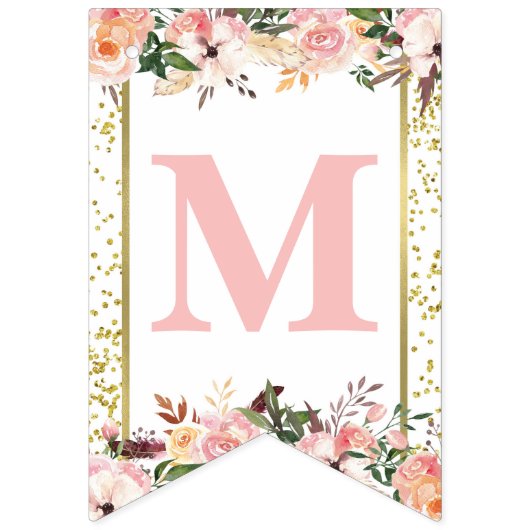 Miss ONEderful eerste verjaardag banner (Tweede vlag)