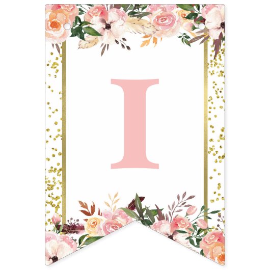 Miss ONEderful eerste verjaardag banner (Derde vlag)