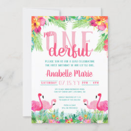 Miss ONEderful First Birthday Luau Kaart