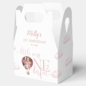 Miss Onederful Fotoballon Roze 1e verjaardag Bedankdoosjes (Geopend)