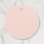 Miss Onederful Girl First Birthday Pink Bedankjes Labels (Achterkant)