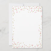 Miss Onederful Meisje Eerste Verjaardag Roze Confe Kaart (Achterkant)