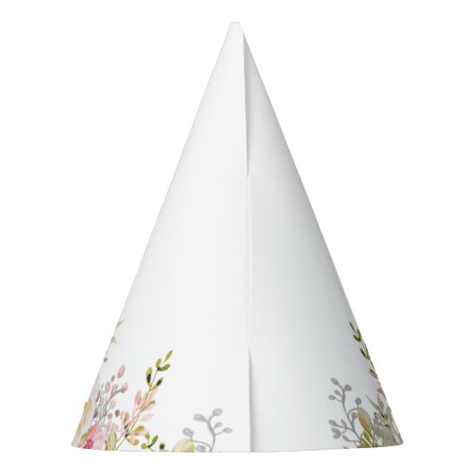 Miss Onederful Roze Roses First Birthday Feesthoedjes (Achterkant)