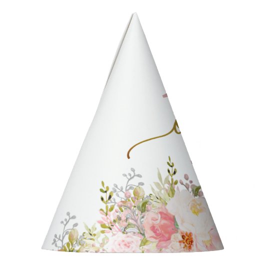 Miss Onederful Roze Roses First Birthday Feesthoedjes (Links)