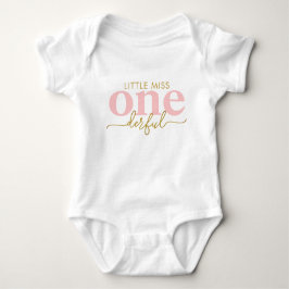 Miss Onederful Roze Roses First Birthday Romper
