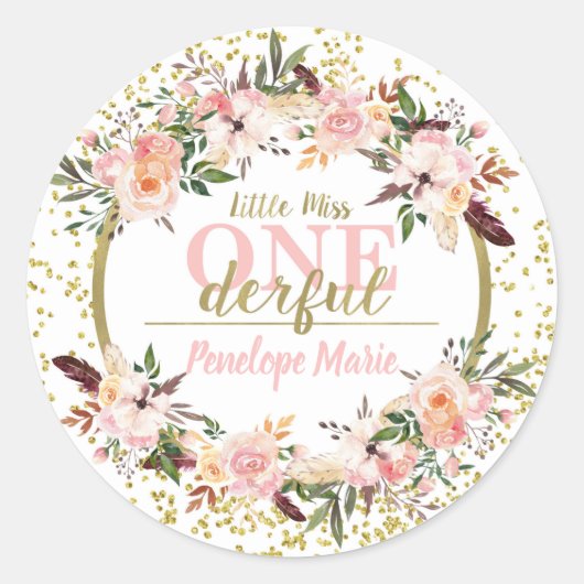 Miss ONEderful Sticker (Voorkant)