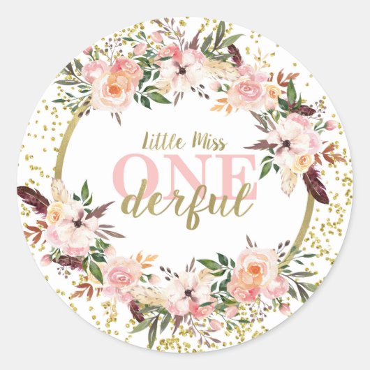 Miss ONEderful Sticker (Voorkant)