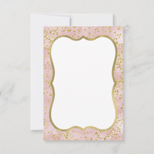 Miss ONEderful verjaardag bedankje, Boho, goud Bedankkaart (Achterkant)