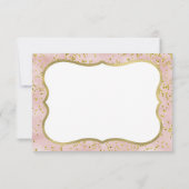 Miss ONEderful verjaardag bedankje, Boho, goud Bedankkaart (Achterkant)