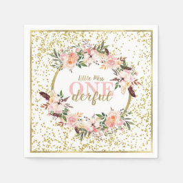 Miss ONEderful verjaardag servet