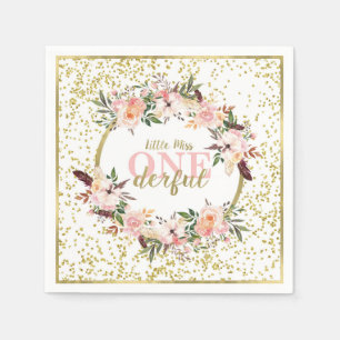 Miss ONEderful verjaardag servet