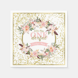 Miss ONEderful verjaardag servet