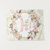 Miss ONEderful Verjaardagsachtergrond, Banner, Boh Wandkleed (Voorkant (horizontaal))