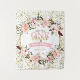 Miss ONEderful Verjaardagsachtergrond, Banner, Boh Wandkleed