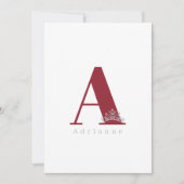 Miss Pageant Bridal Crown Note Card-Cranberry Notitiekaartje (Voorkant)