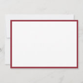 Miss Pageant Bridal Crown Note Card-Cranberry Notitiekaartje (Achterkant)