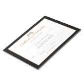 Miss Pageant Certificates-Deelnemer Notitieblok (Schuin)