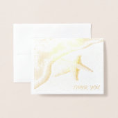 Miss Pageant Custom Photo Seashore Bedankt Folie Kaarten (Voorkant met envelop)