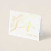 Miss Pageant Custom Photo Seashore Bedankt Folie Kaarten (Voorkant)