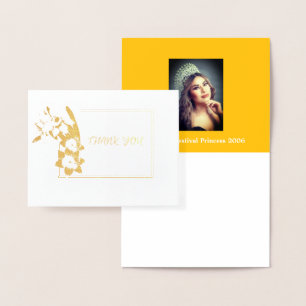 Miss Pageant Foto narcis Dank u Folie Kaarten