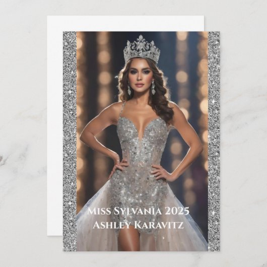 Miss Pageant Glitter Aankondiging (Voorkant / Achterkant)