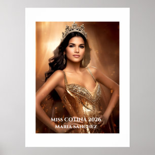 Miss Pageant Persoonlijke Portret Poster