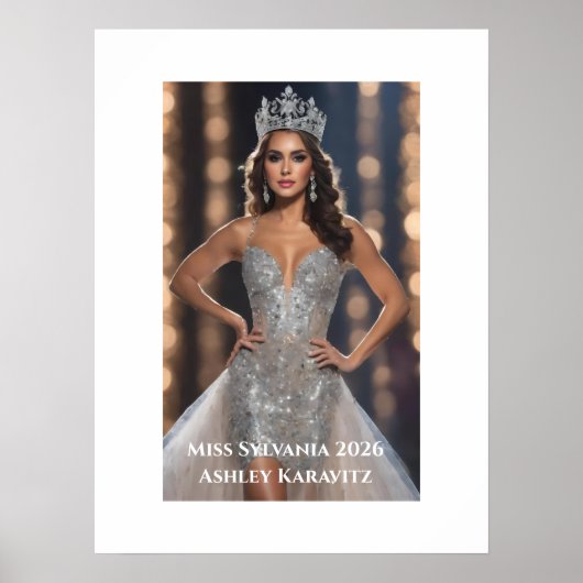 Miss Pageant Persoonlijke Portret Poster (Voorkant)