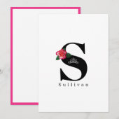 Miss Pageant Tiara Crown Flat Note Cards-Roos Notitiekaartje (Voorkant / Achterkant)