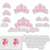 Miss Pageant USA Crown Custom Stickers (Voorkant)